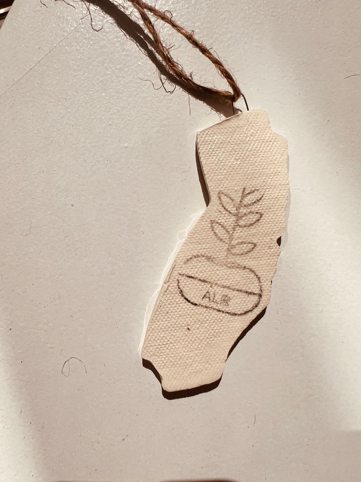 Ceramic California Ornament - Rancho Relaxo