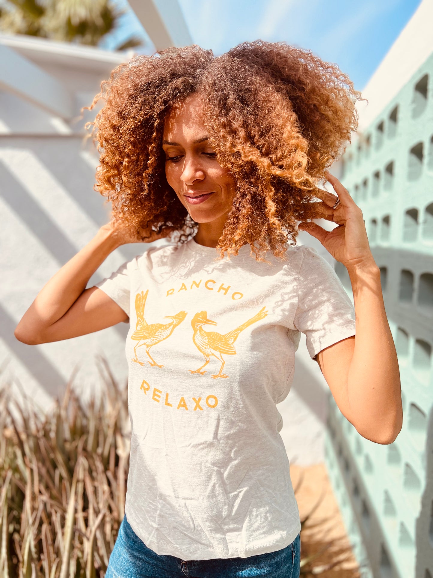 Ladies OG Logo Crew Neck Tee - Rancho Relaxo