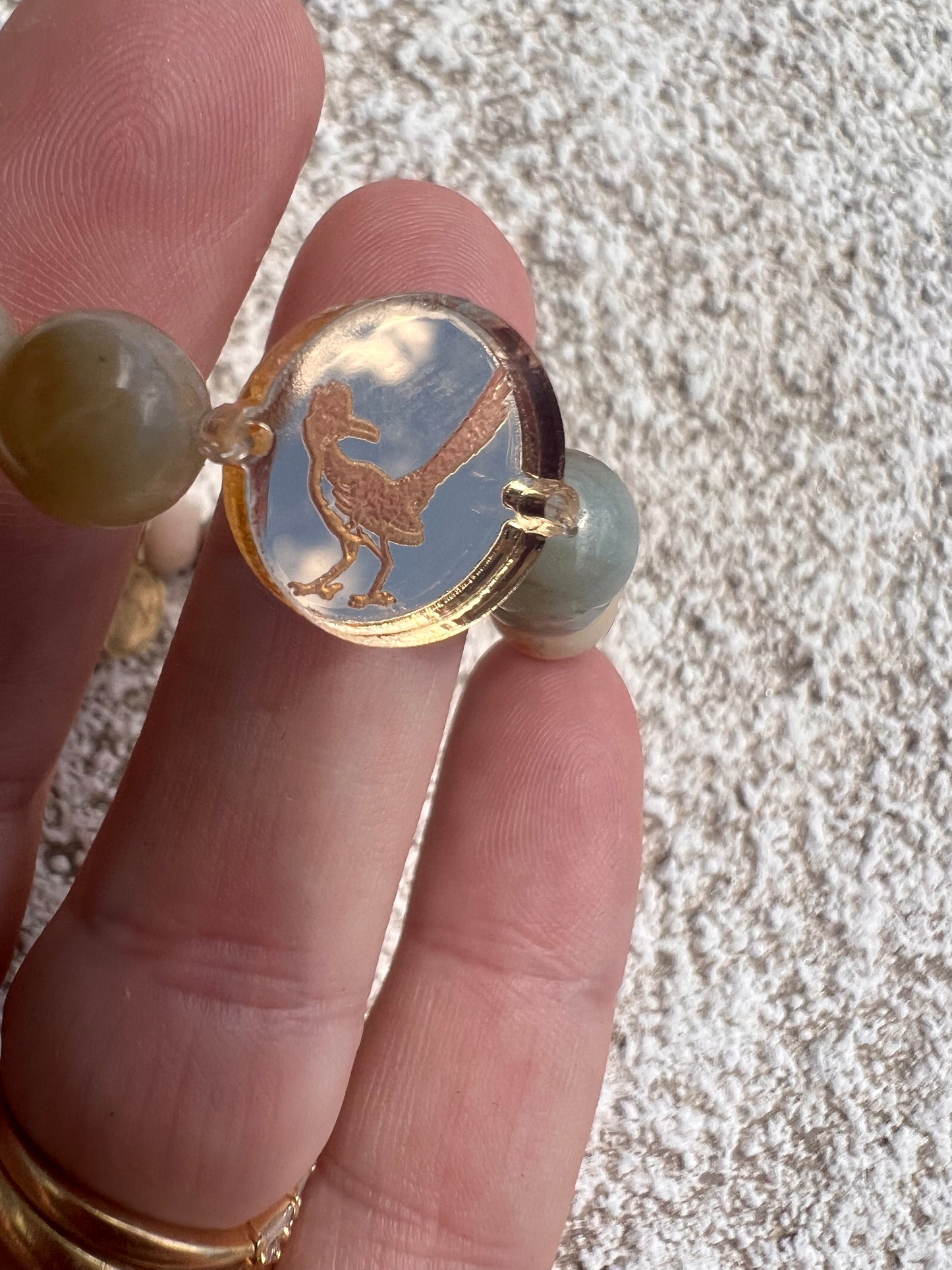 Roadrunner Beaded Charm Bracelet - Rancho Relaxo