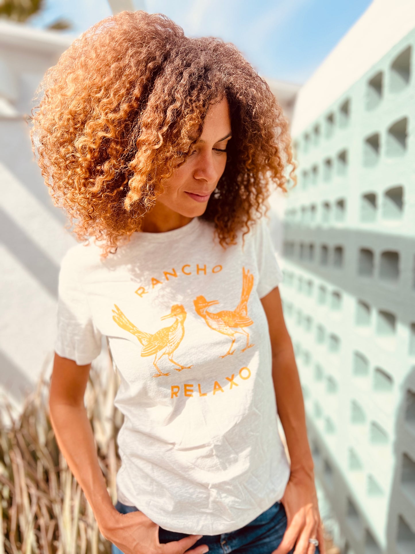 Ladies OG Logo Crew Neck Tee - Rancho Relaxo