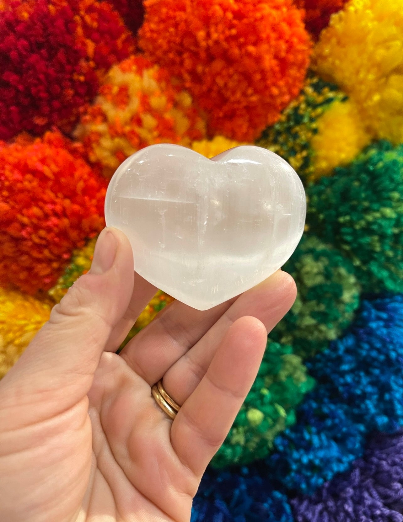 Selenite Heart - Rancho Relaxo