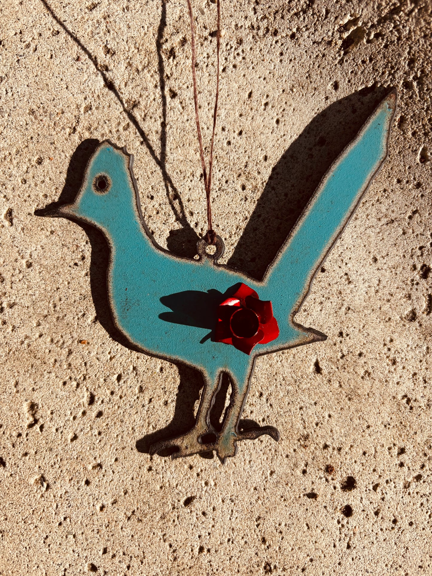 Rustic Metal Roadrunner Ornament - Rancho Relaxo