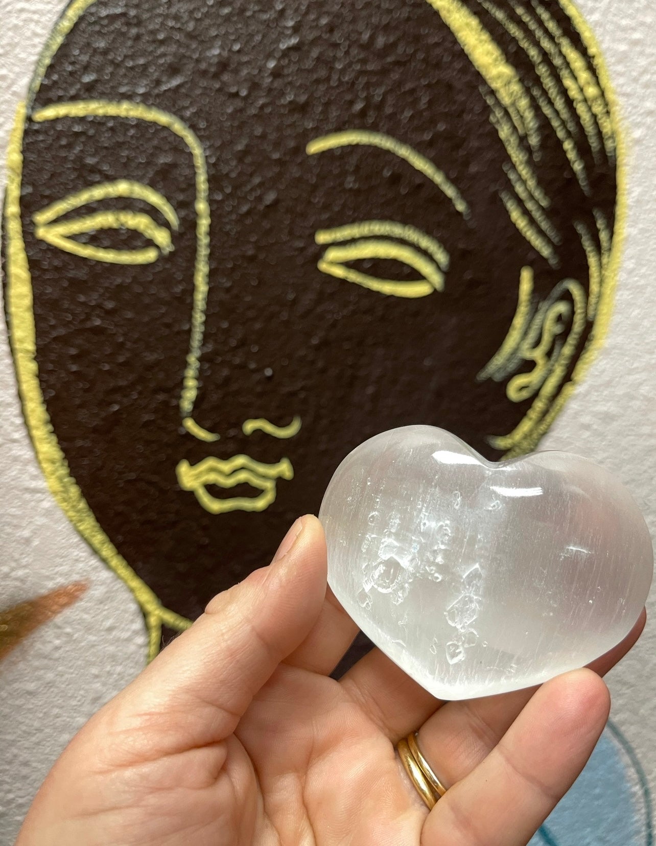 Selenite Heart - Rancho Relaxo