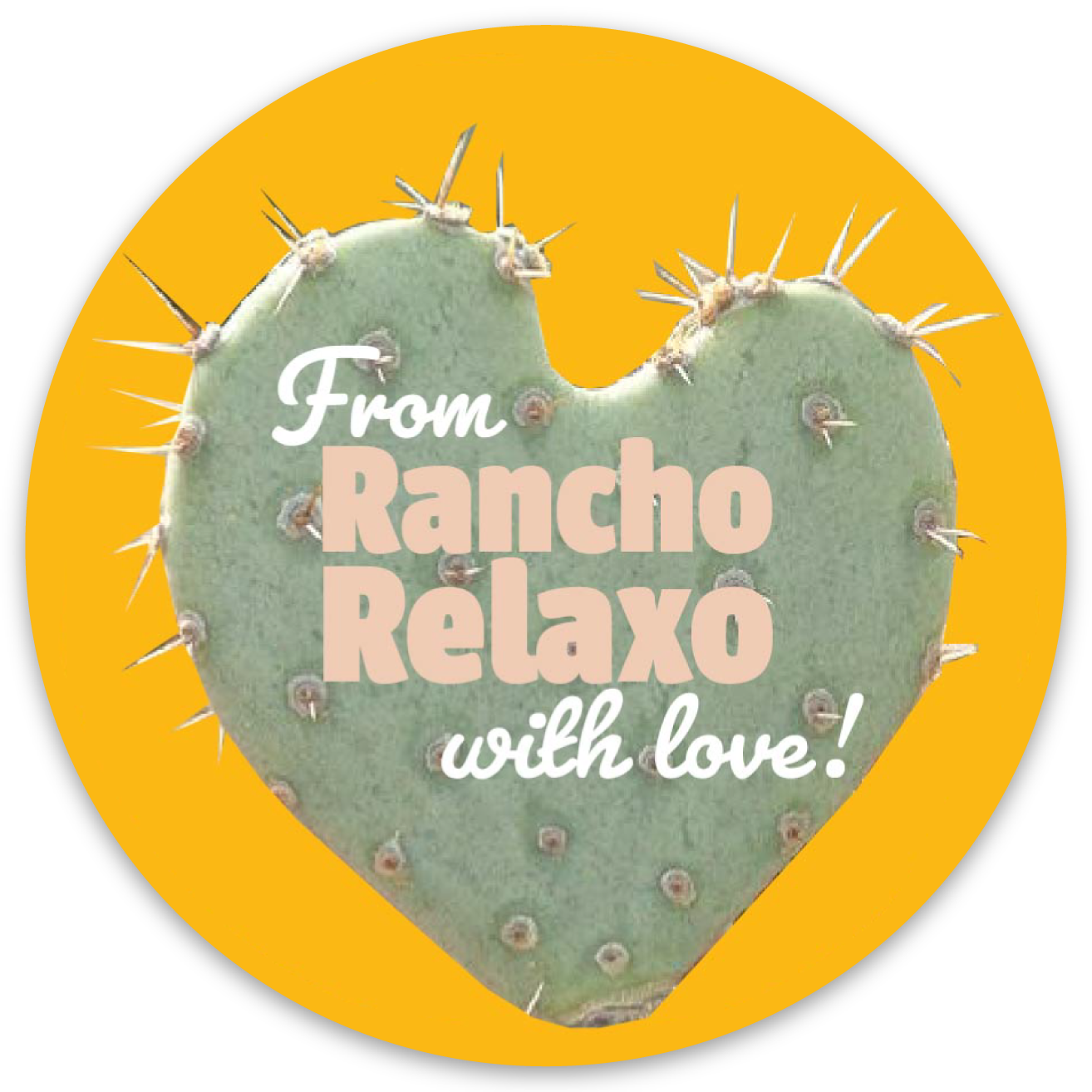 Heart Cacti Sticker - Rancho Relaxo