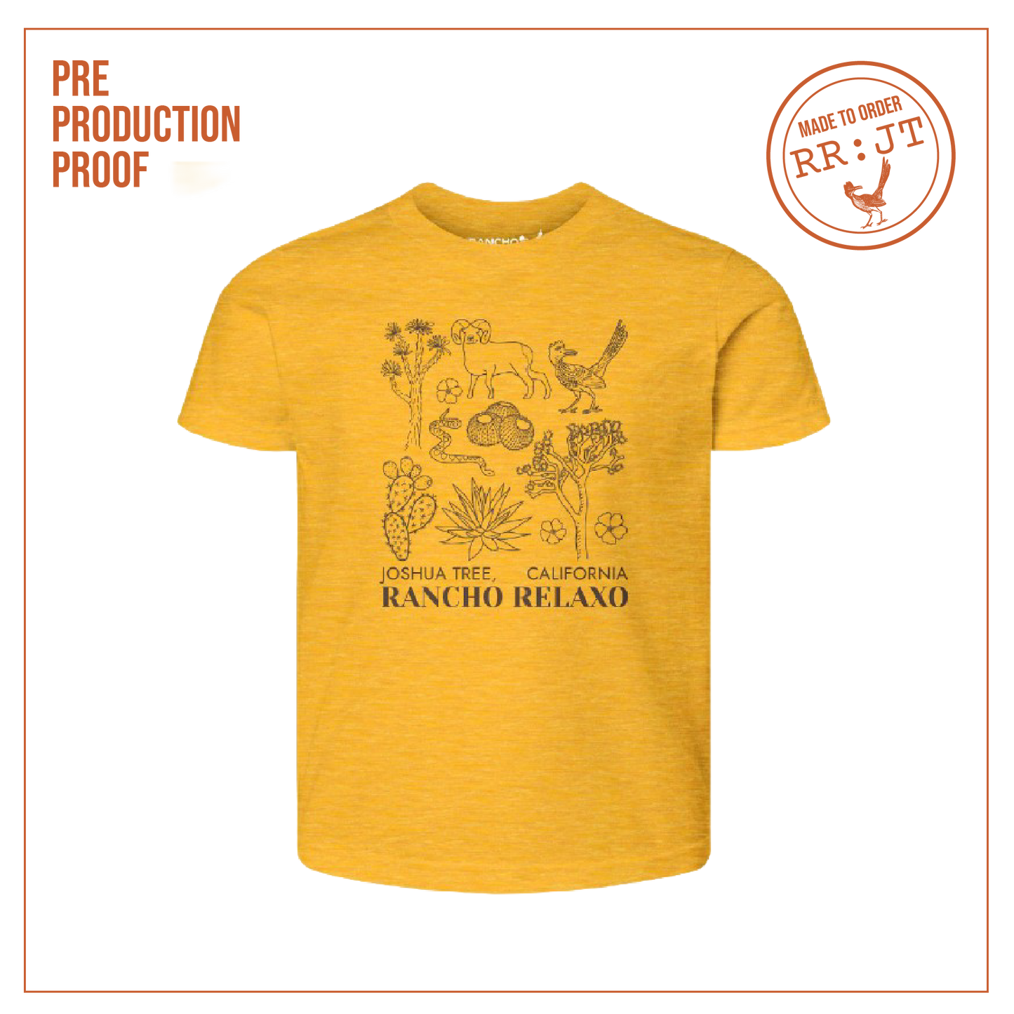 JT, CA Junior Field Guide Tee
