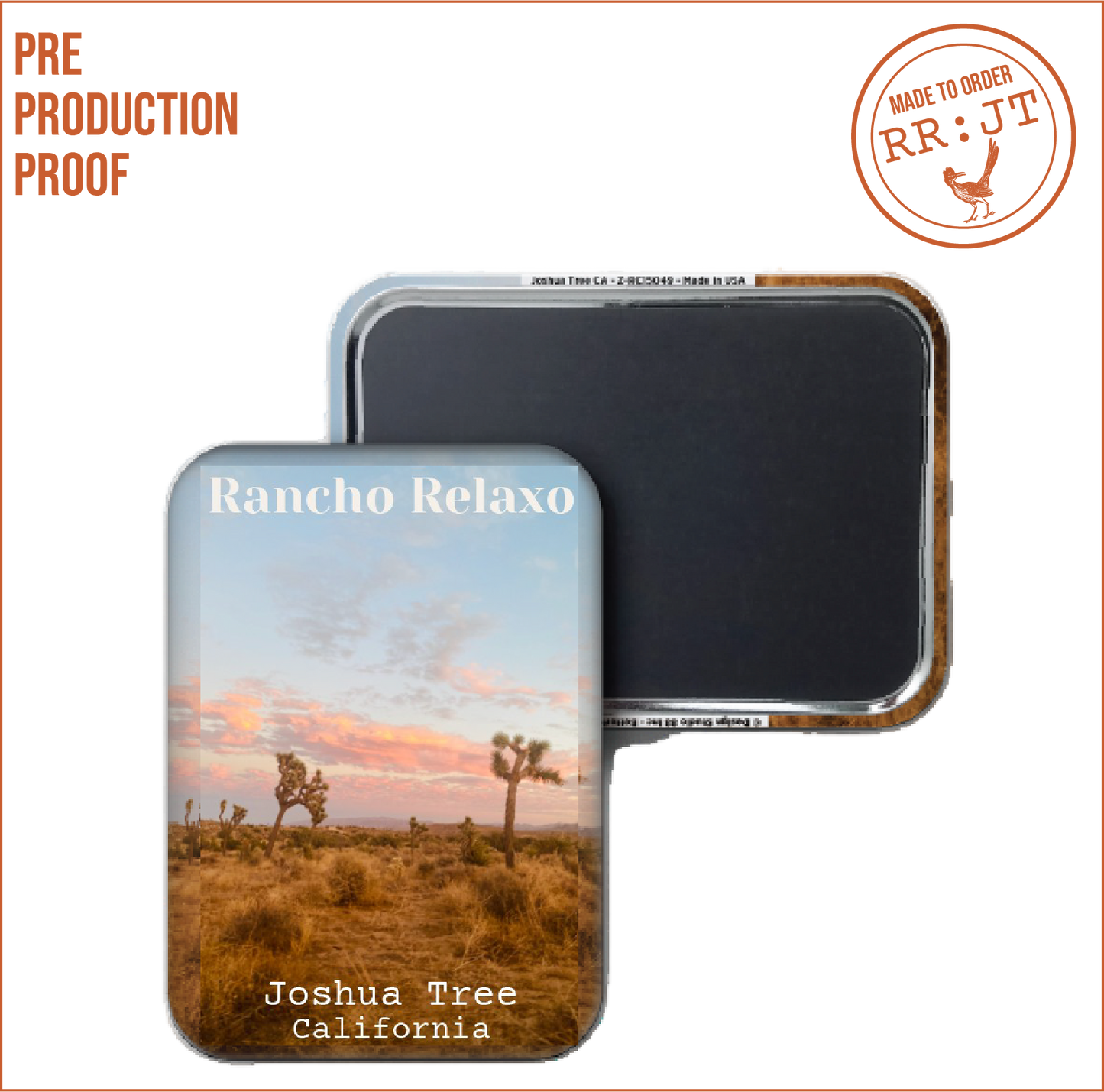 JT, CA Postcard Magnet