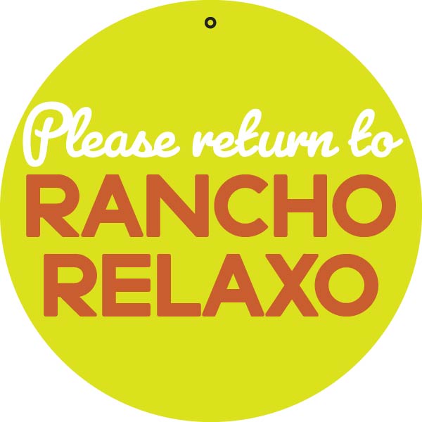 Please Return Keychain - Rancho Relaxo