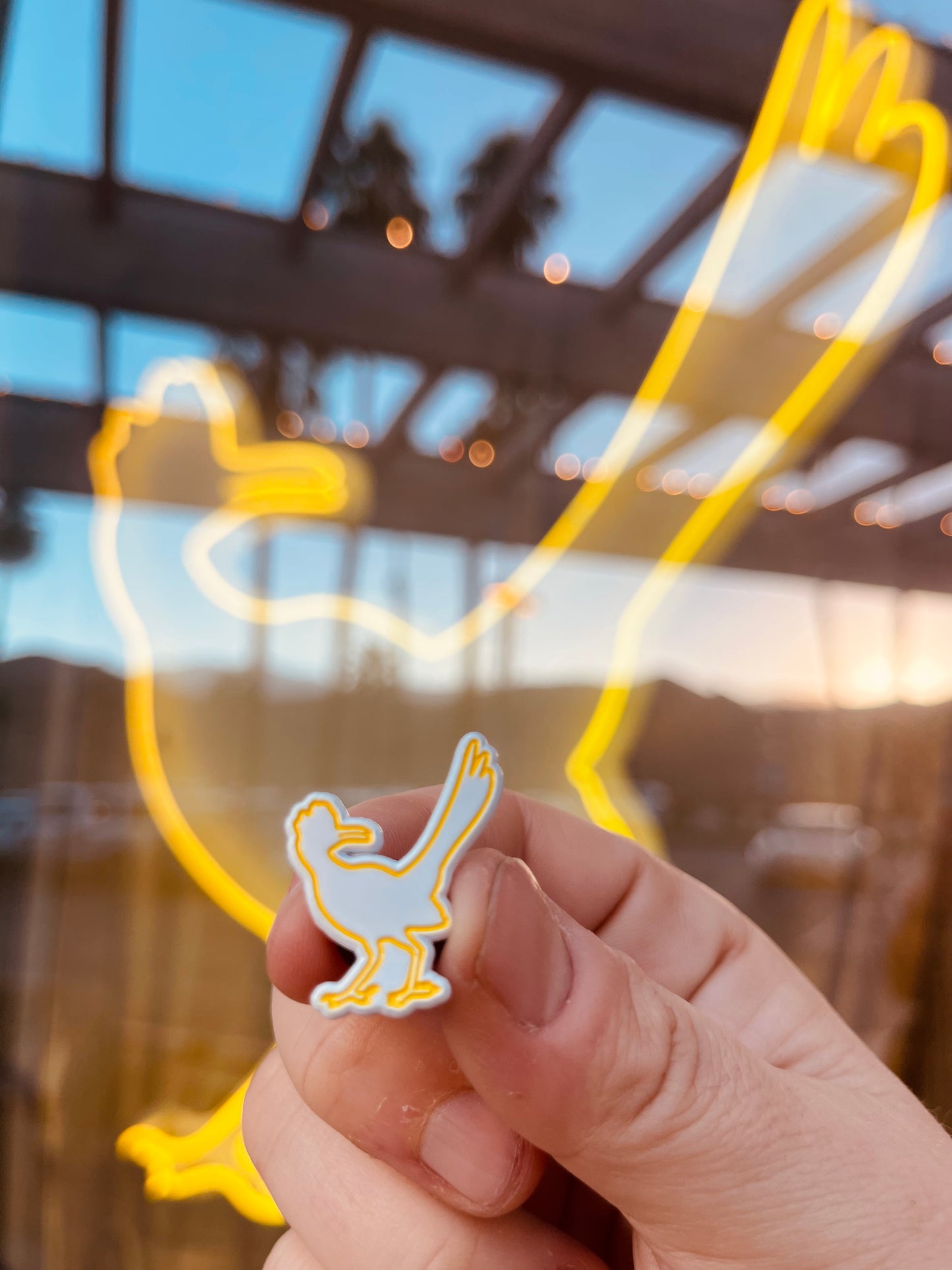 Neon Roadrunner Pin - Rancho Relaxo