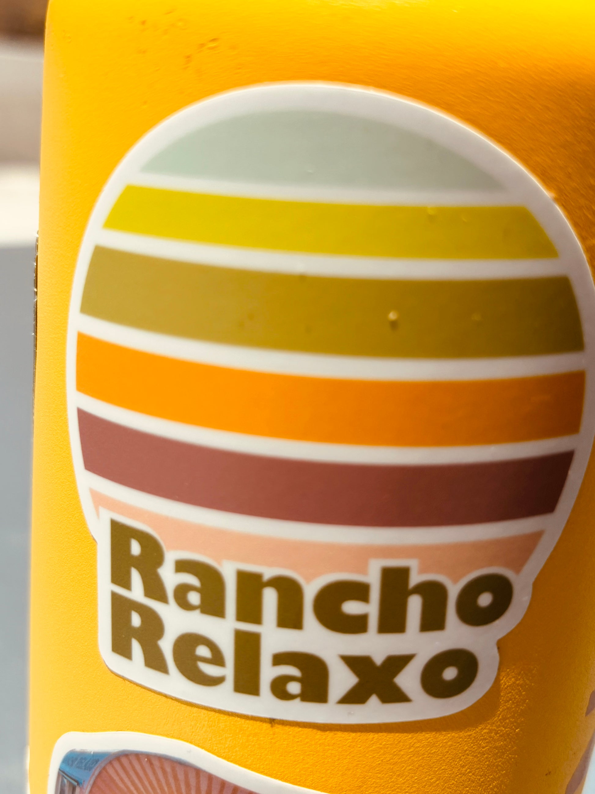 Rainbow Sun Sticker - Rancho Relaxo