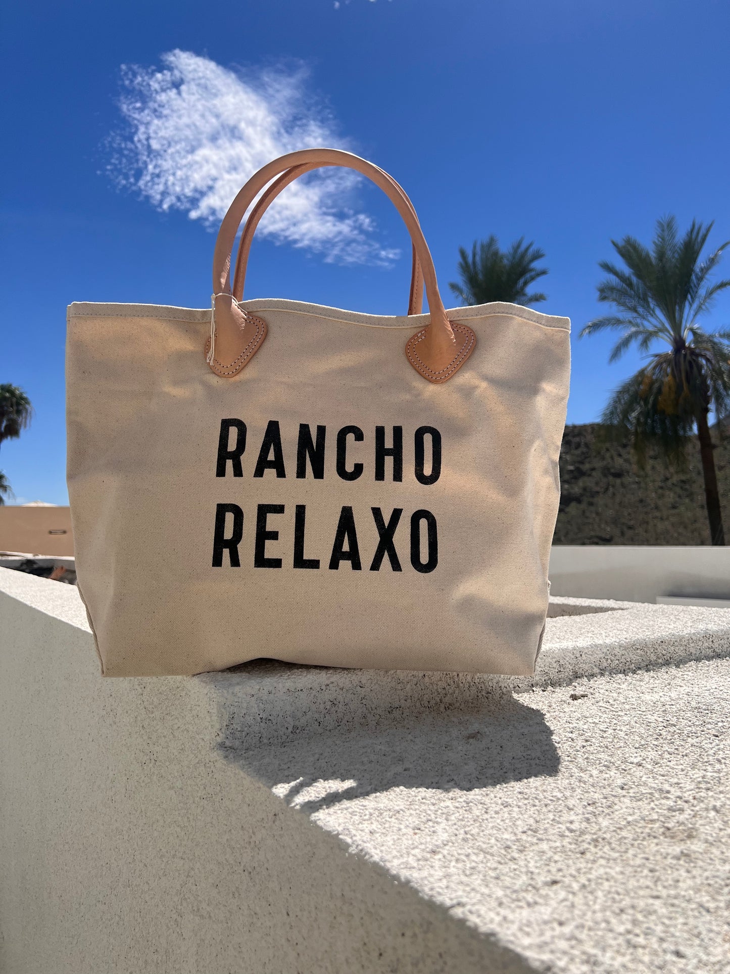 Canvas Transport Tote - Rancho Relaxo