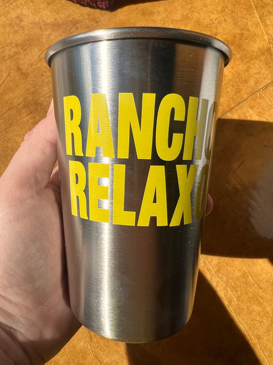 Stainless Steel Pint Glass - Rancho Relaxo
