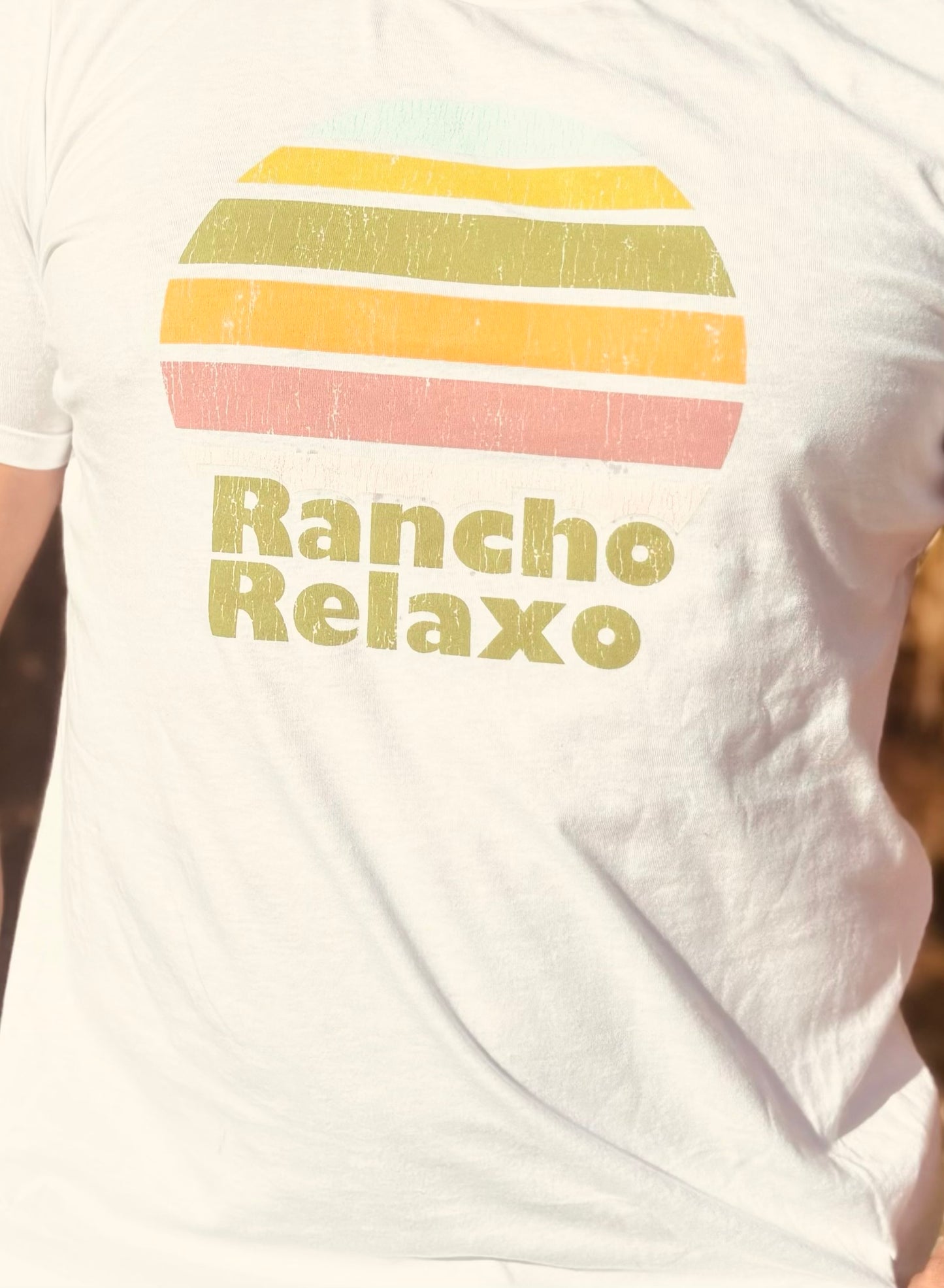 Rainbow Sun Boyfriend Heather Tee - Rancho Relaxo