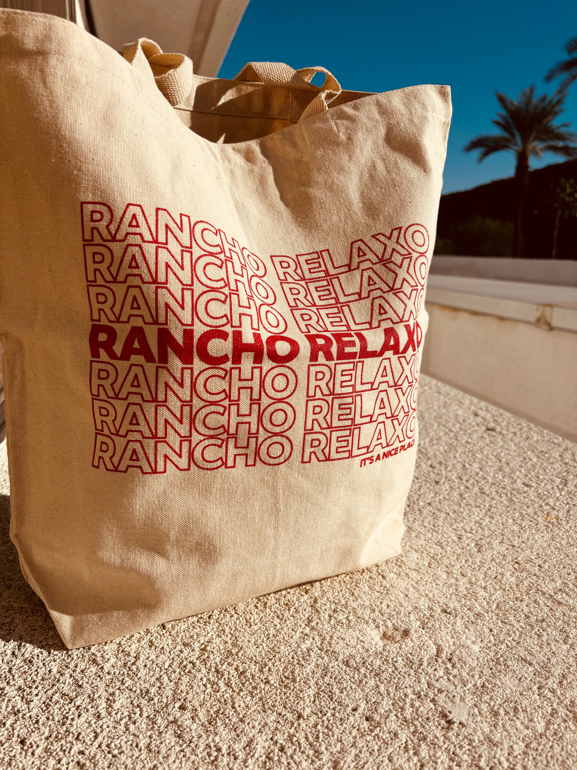 Nice Place Canvas Tote - Rancho Relaxo