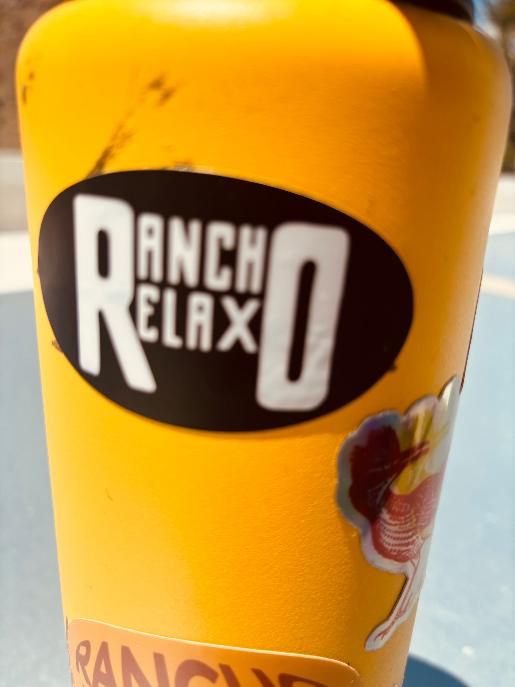 B&W Oval Sticker - Rancho Relaxo