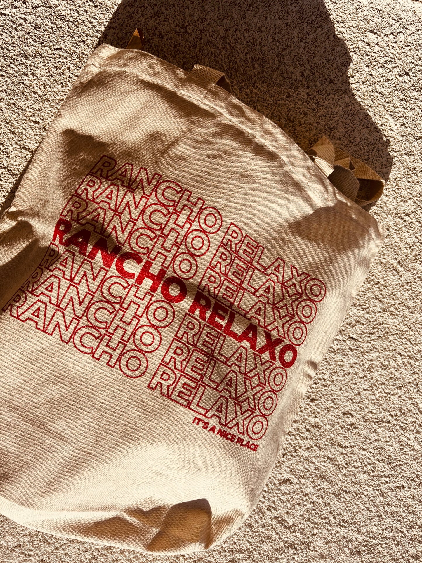 Nice Place Canvas Tote - Rancho Relaxo