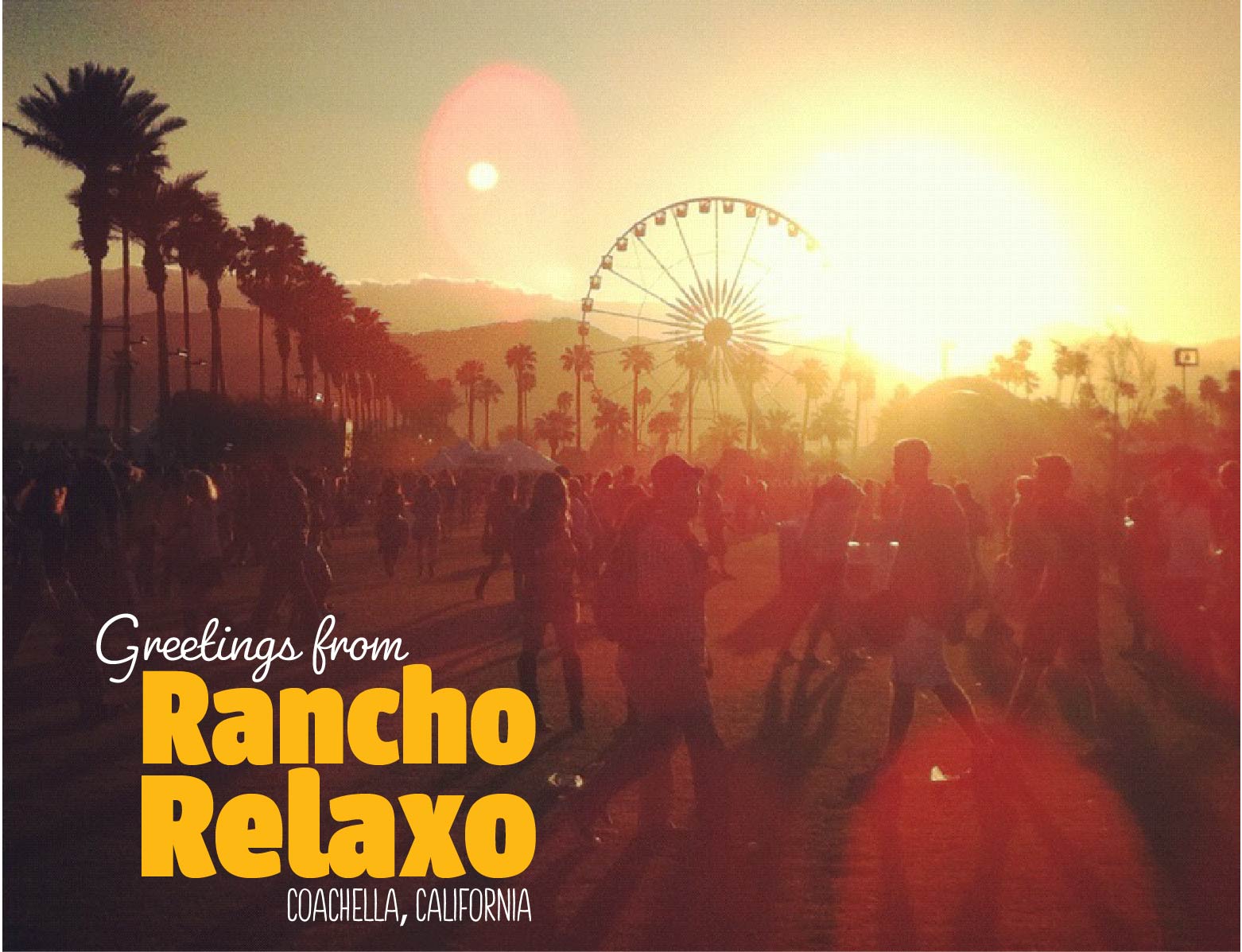 Palm Springs I Love You Postcards - Rancho Relaxo