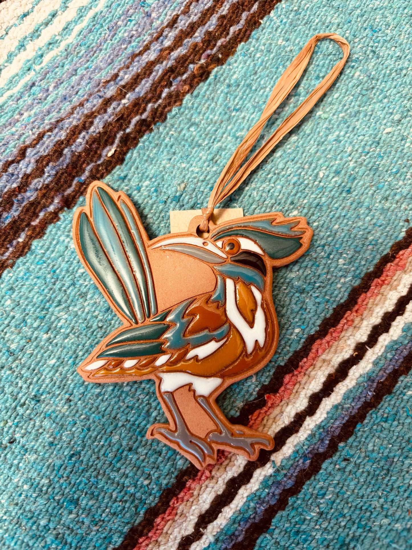 Handmade Clay Roadrunner Ornament