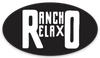 B&W Oval Sticker - Rancho Relaxo