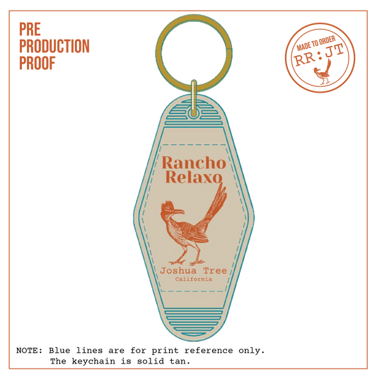 JT, CA Vintage Motel Keychain