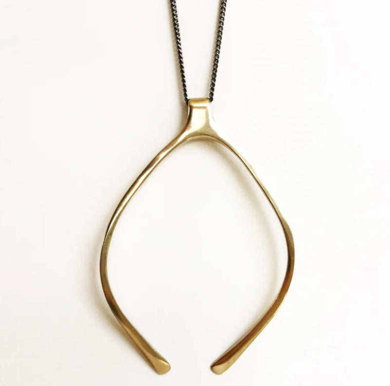 Modern Wishbone Necklace - Rancho Relaxo