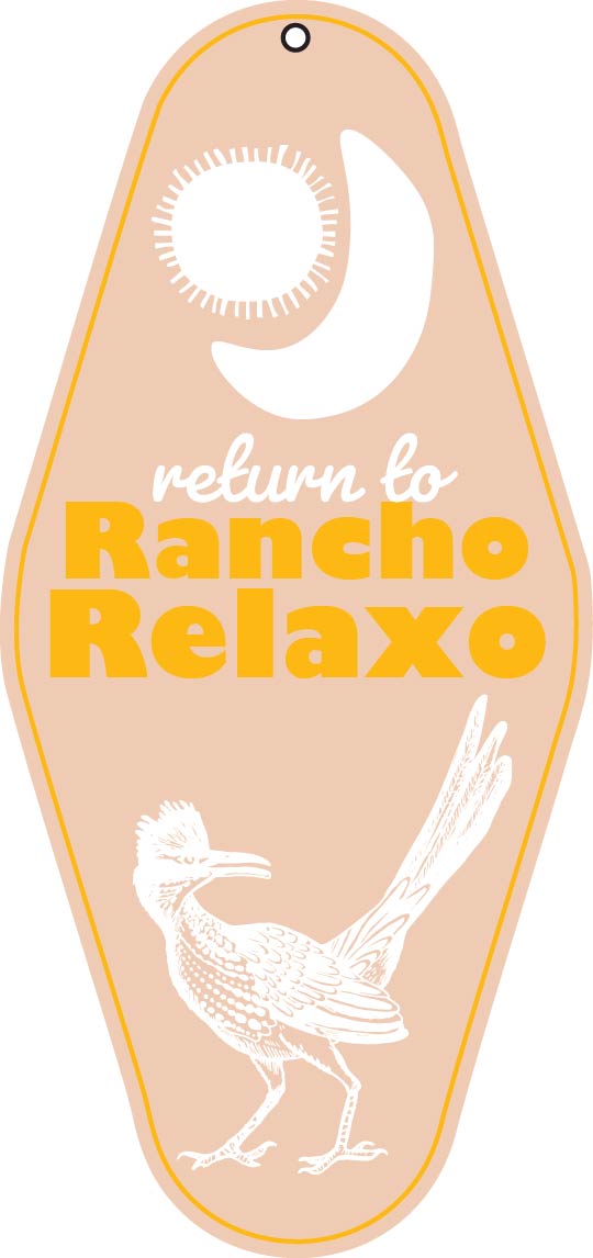 Modern Motel Keychain - Rancho Relaxo