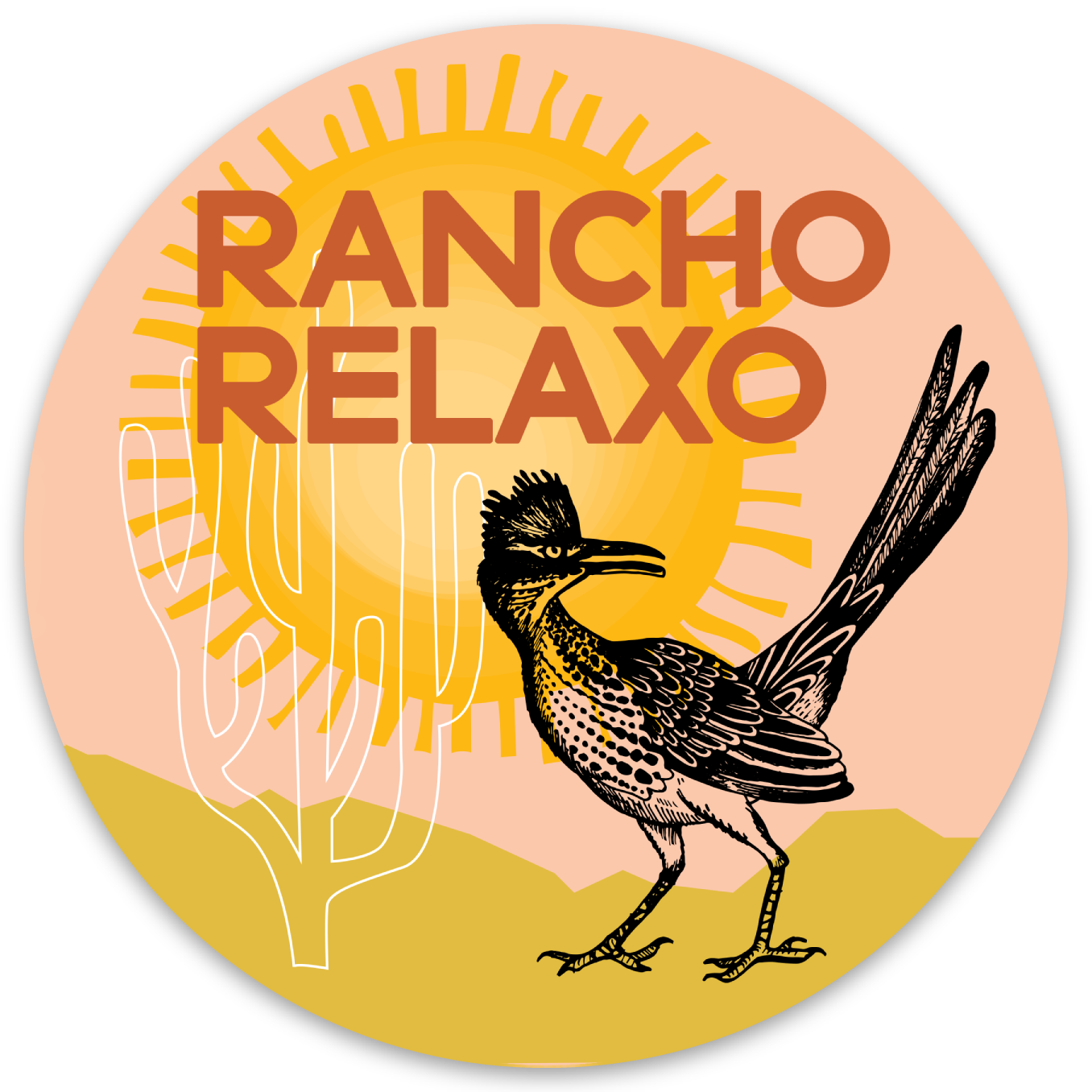 Rancho Relaxo Round Sticker - Rancho Relaxo