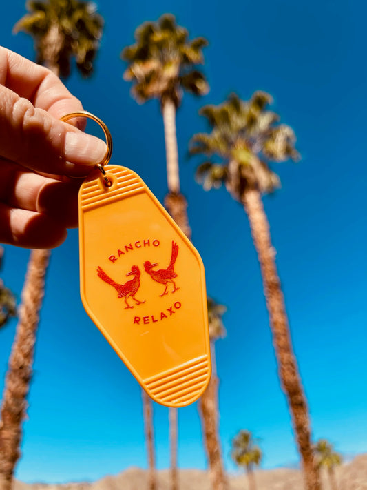 Vintage Motel Keychain - Rancho Relaxo