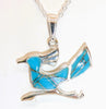 Turqoise Inlay Roadrunner Necklace - Rancho Relaxo